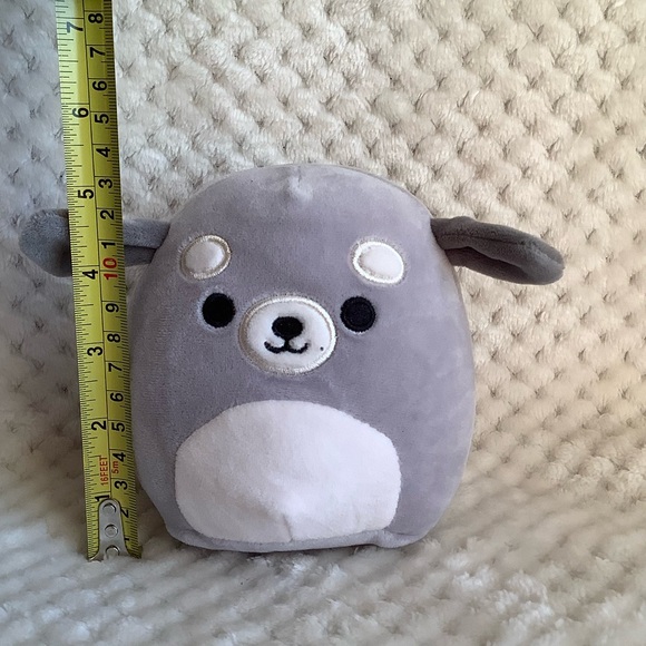 Squishmallows Brian The Dog Grey Dog Stuffed Animal Plush Toy 5 Inches - Picture 2 of 7